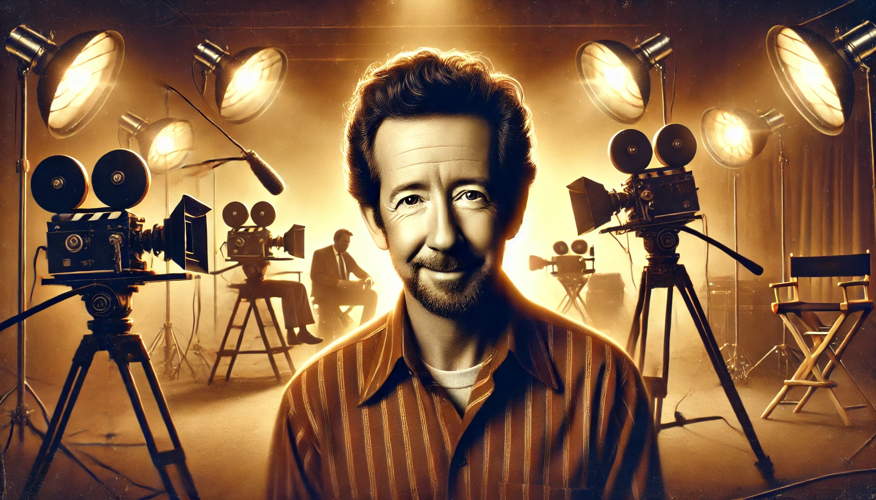 Tim Allen on a film set, reflecting his career in entertainment