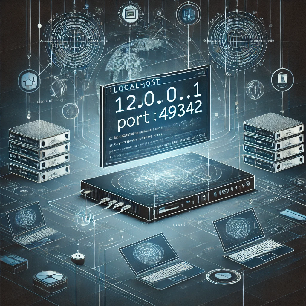 showing 127.0.0.1:49342 as a localhost IP and port in networking