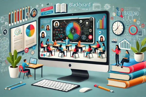 Blackboarduct interface with features for online learning and education tools