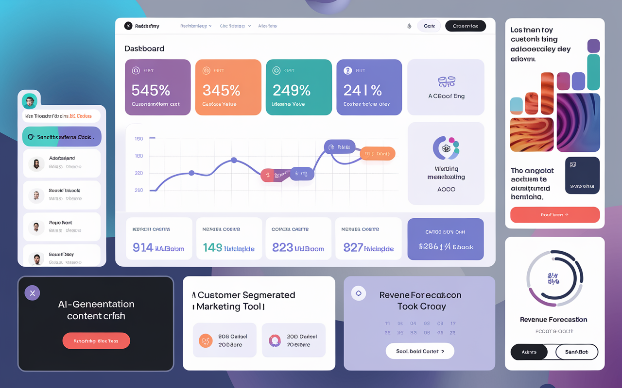 Interface of Rainmakerless.com showcasing AI-powered tools for business growth