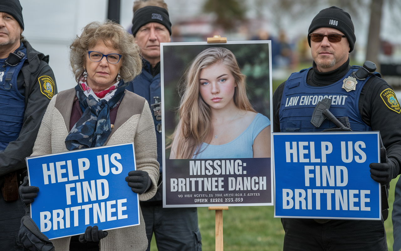 brittnee dancho missing maryland with volunteers and law enforcement