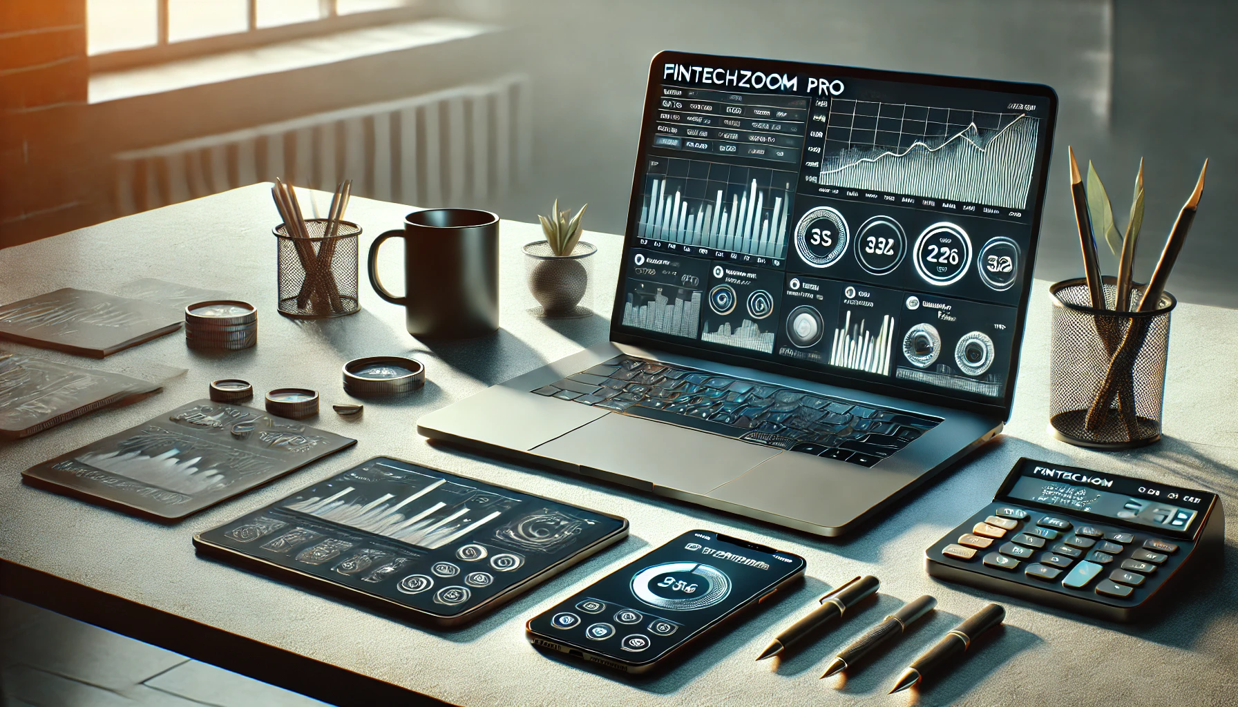 Fintechzoom Pro dashboard showcasing advanced financial tools and analytics