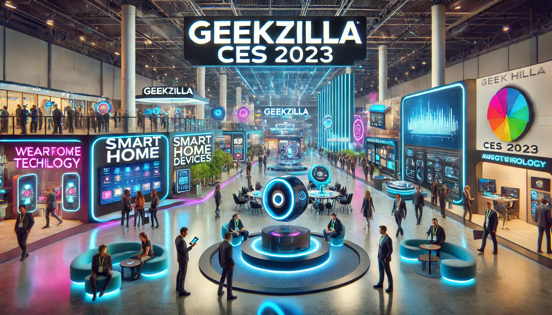 Geekzilla CES 2023 showcasing futuristic gadgets and tech innovations