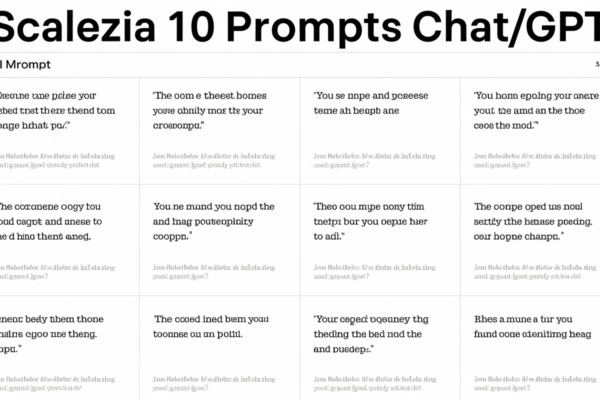 Scalezia 10 Prompts ChatGPT PDF Unlock AI Creativity