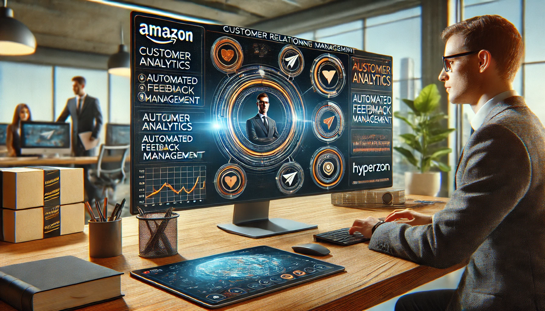 Amazon Customer Relationship Management byHyperzon interface and tools