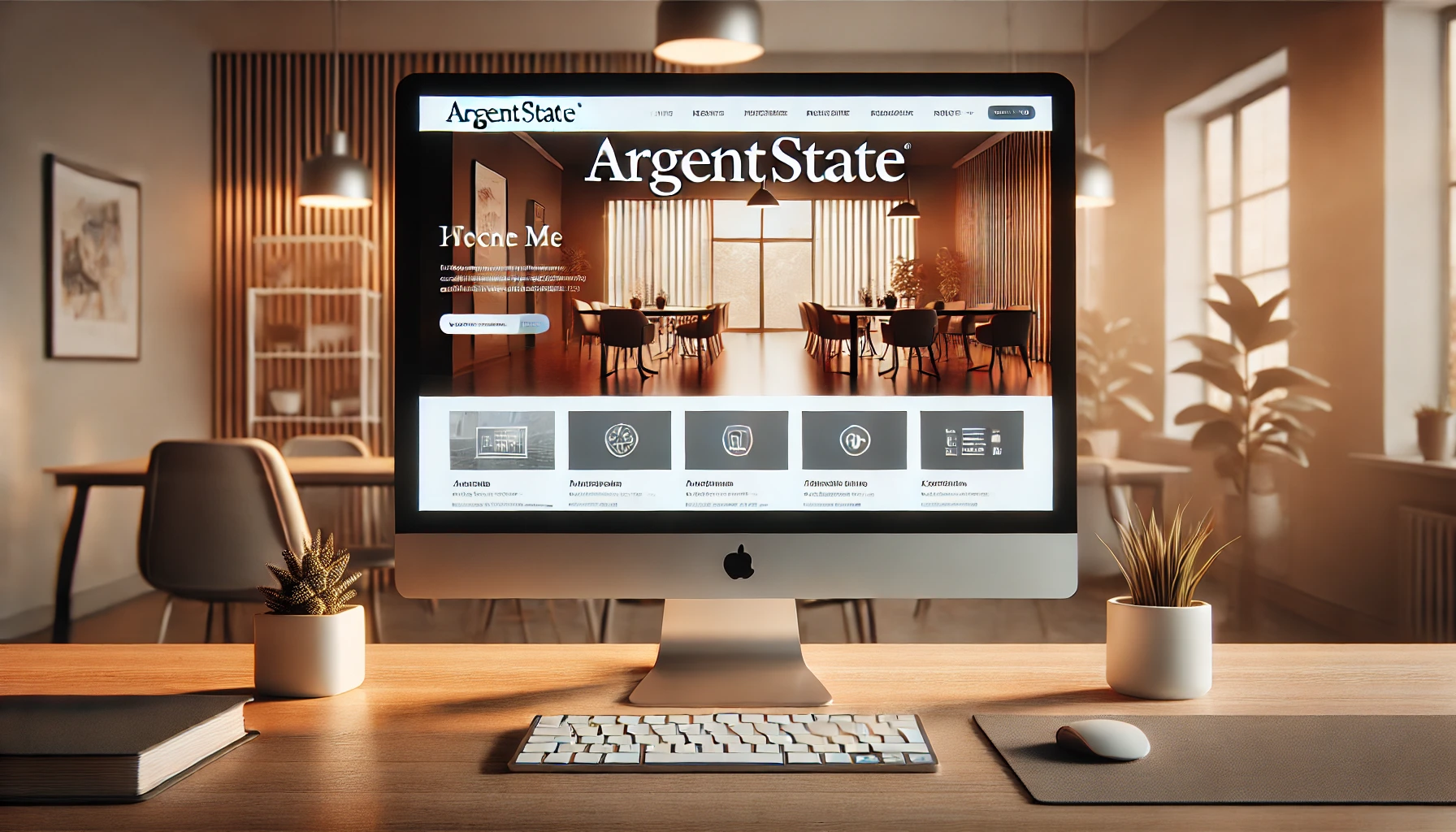 argentstate.com homepage interface showcasing modern design