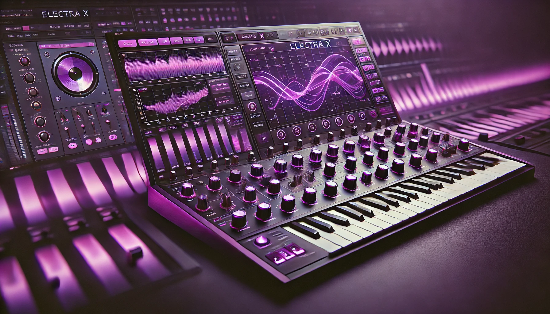 Purple Electra X Skin showcasing vibrant design and enhanced music production